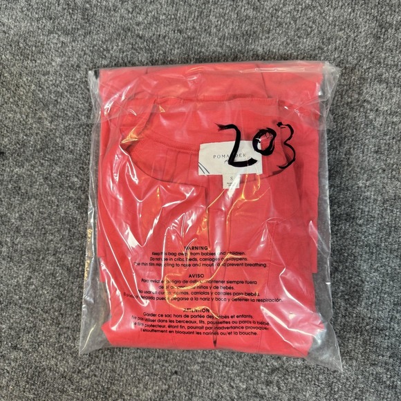 Pomander Place Tuckernuck Dress Womens‎ Small Red Finley Flutter Sleeve - Picture 9 of 9